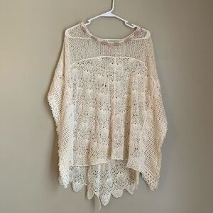 Ryu blouse sweater, crochet lace top shirt, boho, bohemian